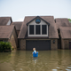 Flooded homes in Port Arthur, Texas, September 1, 2017